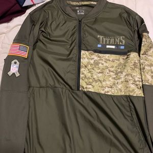 Nike Tennessee Titans 1/2 zip Salute to Service Jacket